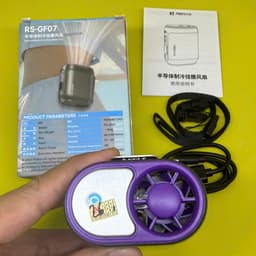 Quạt đeo thắt lưng, kẹp áo Remax RS-GF07 và Mini T-511-510 Xoay 360°/ F13. LMS 6