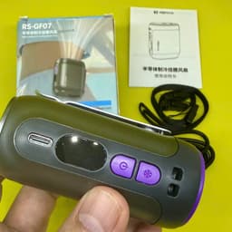 Quạt đeo thắt lưng, kẹp áo Remax RS-GF07 và Mini T-511-510 Xoay 360°/ F13. LMS 3