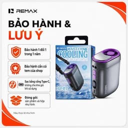 Quạt đeo thắt lưng, kẹp áo Remax RS-GF07 và Mini T-511-510 Xoay 360°/ F13. LMS 7