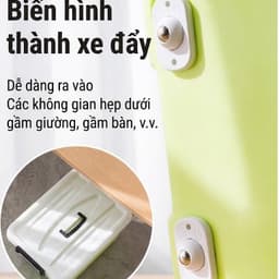 Bánh Xe Đa Năng Dán Xoay 360 Độ Không Khoan – Bộ 4 Bánh Xe Mini Gắn Hộp Đựng Đồ 4