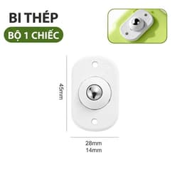 Bánh Xe Đa Năng Dán Xoay 360 Độ Không Khoan – Bộ 4 Bánh Xe Mini Gắn Hộp Đựng Đồ 3