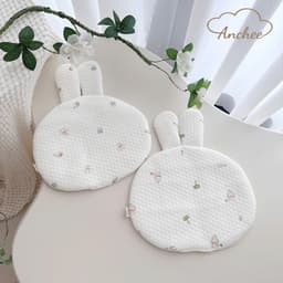 Gối Lót Đầu Sơ Sinh Anchee Hình Gấu Thỏ - Gối Chống Bẹp Đầu 3 Lớp Kháng Khuẩn Thoáng Khí Cho Bé Sơ Sinh 0-12 Tháng 7