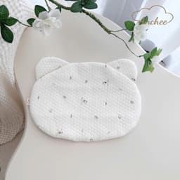 Gối Lót Đầu Sơ Sinh Anchee Hình Gấu Thỏ - Gối Chống Bẹp Đầu 3 Lớp Kháng Khuẩn Thoáng Khí Cho Bé Sơ Sinh 0-12 Tháng 3
