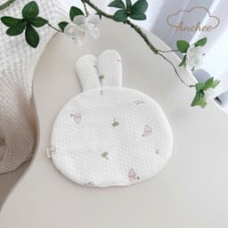 Gối Lót Đầu Sơ Sinh Anchee Hình Gấu Thỏ - Gối Chống Bẹp Đầu 3 Lớp Kháng Khuẩn Thoáng Khí Cho Bé Sơ Sinh 0-12 Tháng 4