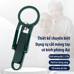 m Bấm Móng Tay Đa Năng Có Kính Phóng Đại – Kìm Cắt Móng Cho Người Lớn Tuổi, Thiết Kế Chống Văng, Tiết Kiệm Lực 3