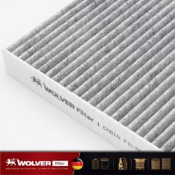 Lọc Máy Lạnh Than Hoạt Tính Wolver Cho Triton / Pajero Sport , Colorado / TrailBlazer, MU-X / D-Max, Navara - WK201C 5