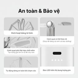 [Livestream] Quạt Cầm Tay Mini Laifen AirFold Chính Hãng, Gấp Gọn, 4 Tốc Độ, Pin 5000mAh, Bảo Hành 24 Tháng 3