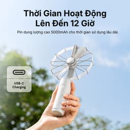 [Livestream] Quạt Cầm Tay Mini Laifen AirFold Chính Hãng, Gấp Gọn, 4 Tốc Độ, Pin 5000mAh, Bảo Hành 24 Tháng 4