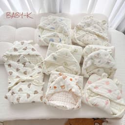 [15/10 TẶNG YẾM] Chăn Ủ Xô Muslin Hoạ Tiết Cổ Tích, Chăn Ủ Xô Trần Bông Hạt Đậu Cao Cấp Dày Dặn Và Ấm Áp Cho Bé 2