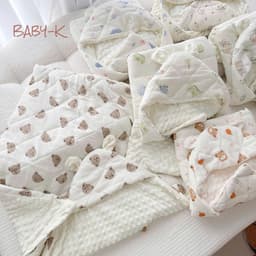 [15/10 TẶNG YẾM] Chăn Ủ Xô Muslin Hoạ Tiết Cổ Tích, Chăn Ủ Xô Trần Bông Hạt Đậu Cao Cấp Dày Dặn Và Ấm Áp Cho Bé 6