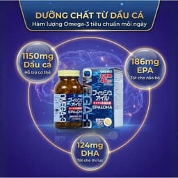 Viên Uống Omega 3 Orihiro Nhật Bản Hỗ Trợ Tốt Cho Não Bộ,Tim Mạch Và Thị Lực Hộp 180 Viên 3