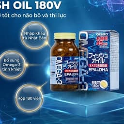 Viên Uống Omega 3 Orihiro Nhật Bản Hỗ Trợ Tốt Cho Não Bộ,Tim Mạch Và Thị Lực Hộp 180 Viên 2