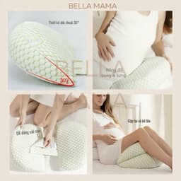 Gối Ôm Bầu Cánh tiên - Gối Bầu Đa Năng Giảm Đau Lưng, Hỗ Trợ Nằm Nghiêng Cho Mẹ Bầu Ngủ Ngon 4
