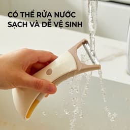 Dụng Cụ Gọt Vỏ Đa Năng 2 Trong 1 - Dụng Cụ Gọt Vỏ Củ Quả & Cạo Gừng Khoai Môn Cao Cấp, Lưỡi Thép Không Gỉ Dễ Vệ Sinh 2