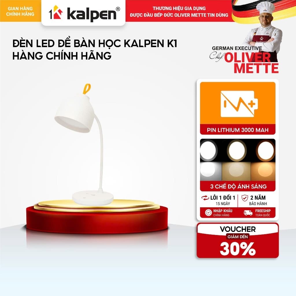 Đèn LED để bàn học KALPEN K1 hàng chính hãng