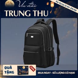[4-25/9 TẶNG QUÀ TRUNG THU 599K] Balo Laptop Nam LECOS LBH10 Vải Oxford Chống Nước Tối Giản Thanh Lịch đi Làm đi Học 1