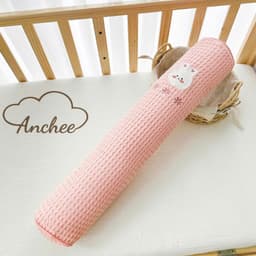 Gối Ôm Waffle Anchee Thêu Hình Gấu Thỏ - Gối Ngủ Cho Bé Sơ Sinh Mềm Mại Thoáng Khí, Đa Màu Sắc 6