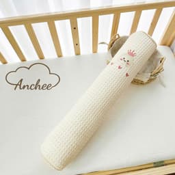 Gối Ôm Waffle Anchee Thêu Hình Gấu Thỏ - Gối Ngủ Cho Bé Sơ Sinh Mềm Mại Thoáng Khí, Đa Màu Sắc 5
