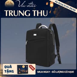 [4-25/9 TẶNG QUÀ TRUNG THU 599K] Balo Du Lịch Nam LECOS LBH2 Vải Oxford Chống Nước Khóa Kim Loại Bền Chống Xước 1