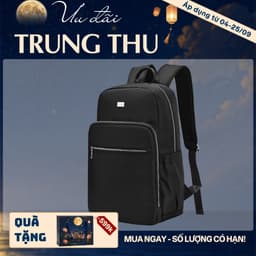 [4-25/9 TẶNG QUÀ TRUNG THU 599K] Balo Laptop Nam LECOS LBH7 Vải Oxford Chống Nước Tối Giản Thanh Lịch đi Làm đi Học 1