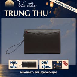 Túi clutch nam LECOS LC4 da bò thật cao cấp cầm tay đựng điện thoại ví tiền thời trang 1