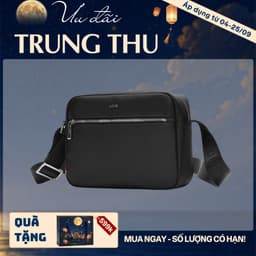 [4-25/9 TẶNG QUÀ TRUNG THU 599K] Túi Bao Tử Nam LECOS LTH4 Vải Oxford Chống Nước Đeo Ngực Đeo Lưng Thời Thượng 1