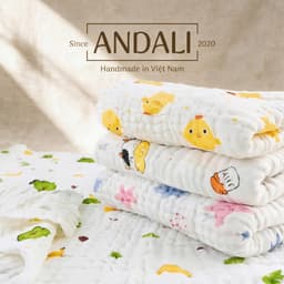 Khăn Tắm Xô Nhăn Jubon 4 Lớp Cotton 100% - Khăn Bé Sơ Sinh 90x90cm Mềm Mại Thấm Hút Cao 1