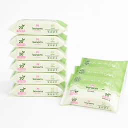Khăn Ướt Bonami Dịu Nhẹ Không Mùi và Hương Trà Xanh 80 tờ/100 tờ 4
