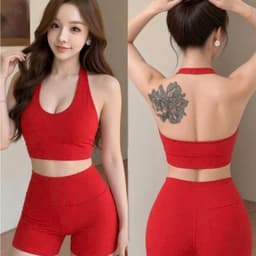 Bộ tập Gym, Yoga, Pilates Erobic cho nữ chất LuLu hàng Quảng Châu cao cấp BT903 2