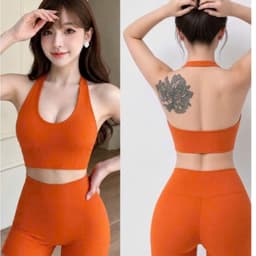 Bộ tập Gym, Yoga, Pilates Erobic cho nữ chất LuLu hàng Quảng Châu cao cấp BT903 1