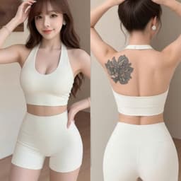 Bộ tập Gym, Yoga, Pilates Erobic cho nữ chất LuLu hàng Quảng Châu cao cấp BT903 5