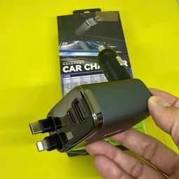Bộ/ Cốc/ Củ sạc xe 2 Đầu ô tô 60W Remax CC09 Led Type-c+Li-ght-ning và 48W Remax CC02. LMS 7