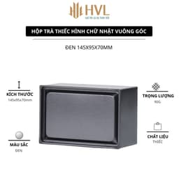 Hộp Thiếc Đựng Trà Chữ Nhật Vuông Góc Cao Cấp Lon Thiếc Đựng Quà Tết Đa Năng - HVL TEA 3