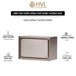 Hộp Thiếc Đựng Trà Chữ Nhật Vuông Góc Cao Cấp Lon Thiếc Đựng Quà Tết Đa Năng - HVL TEA 4