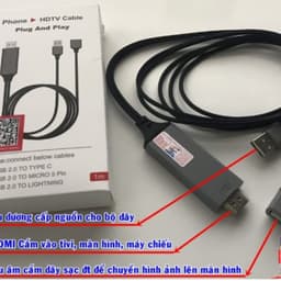 Hdmi Không Dây MX MiraScreen Điện Thoại Lên Tivi và Cáp Hdmi Đa Năng Từ Điện Thoại Lên Tivi Cổng Ra USB. LMS 9