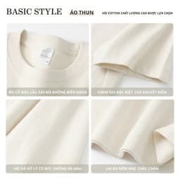 Áo thun nữ form vừa SUNTEE STFV268 phong cách basic in hình 168 vải cotton 250GSM cao cấp thoáng mát 4
