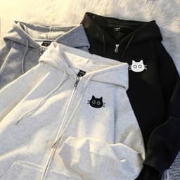 Áo Khoác Hoodie Zip From Rộng Heilo SunDay Áo Khoác Nỉ Bông Nam Nữ Có Mũ Dày Dặn Không Bai Xù 9