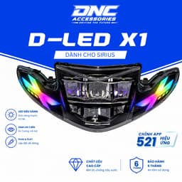 DNC D-LED X1 Đèn LED 2 Tầng Cho Sirius - Chỉnh App 521 Hiệu Ứng 1