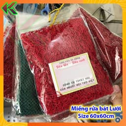 Lưới Rửa Bát, Chén, Đĩa Dày Đẹp Size To, Miếng rửa bát siêu tạo bọt - Tiện dụng Đa Năng 7