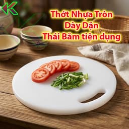 Thớt Nhựa PP Nguyên Sinh - Dày Dặn, Kháng Khuẩn, Độ Bền Cao - Thái, Băm Tiện Dụng Cho Nhà Bếp 1
