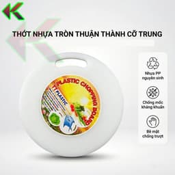 Thớt Nhựa PP Nguyên Sinh - Dày Dặn, Kháng Khuẩn, Độ Bền Cao - Thái, Băm Tiện Dụng Cho Nhà Bếp 7
