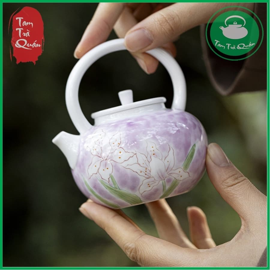 Ấm trà sứ Tử ngọc lan 160ml