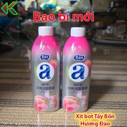 Chai Xịt Tẩy Rửa Tạo Bọt 500g - Vệ Sinh Bồn Cầu, Nhà Tắm, Khe Gạch - Hương Đào 2