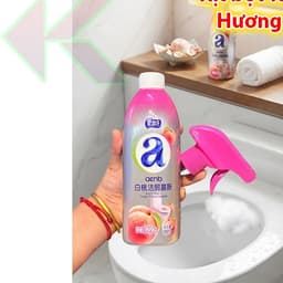 Chai Xịt Tẩy Rửa Tạo Bọt 500g - Vệ Sinh Bồn Cầu, Nhà Tắm, Khe Gạch - Hương Đào 5