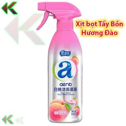 Chai Xịt Tẩy Rửa Tạo Bọt - Vệ Sinh Bồn Cầu, Nhà Tắm, Khe Gạch - Hương Đào 500g 1