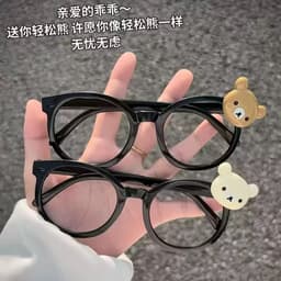 Kính Gọng Tròn Gấu Dễ Thương Kính Thời Trang Nữ Nam Unisex Phong Cách Hàn Quốc Cute Cá Tính ponny 2