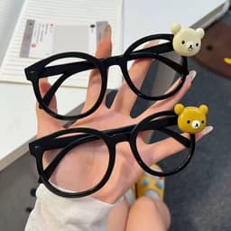 Kính Gọng Tròn Gấu Dễ Thương Kính Thời Trang Nữ Nam Unisex Phong Cách Hàn Quốc Cute Cá Tính ponny 3