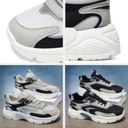[TẶNG LÓT CSN] Giày Nam Đi Làm FASASTORE Sneaker Đế Cao Su Dày Êm Chân Phối Lưới Thoáng Khí  7