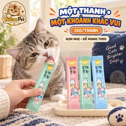Combo 20 Thanh Súp Thưởng Cho Mèo Sizuka 15g/Thanh Súp Mèo Ăn Vặt Nhiều Vị | YLP Market 2