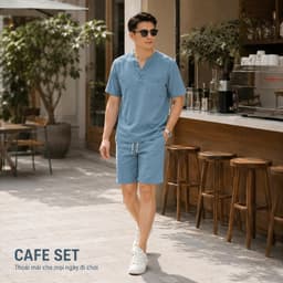 Combo 2 Set Bộ Đũi cổ V Nam MKCLEVER Cạp Chun Co Giãn, Thoáng Mát, Vận Động Thoải Mái 9